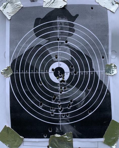 Christopher Columbus Target with Holes